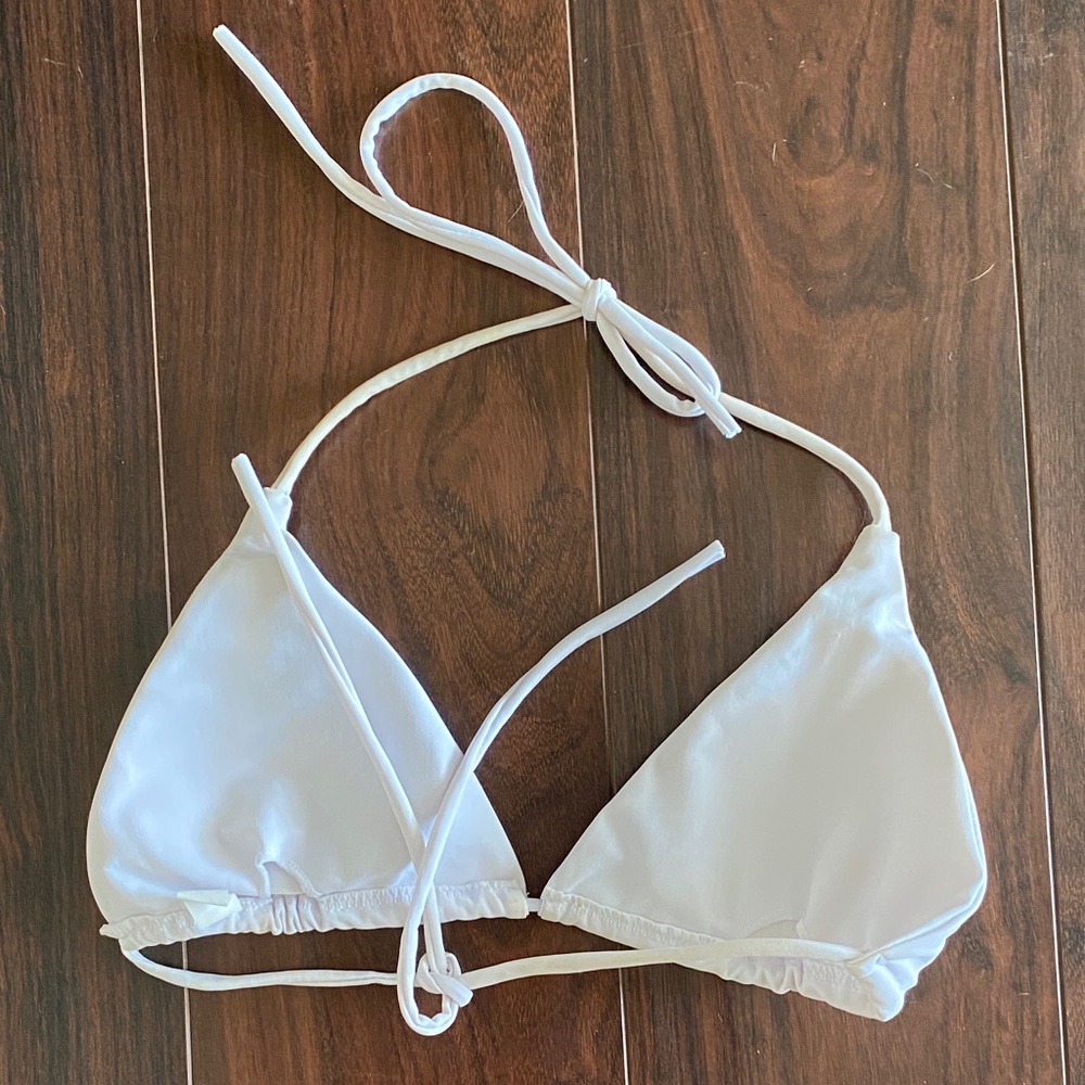 White Triangle Bikini Set - Picture 3 of 7